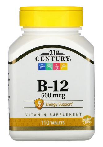 21st CENTURY Vitamin B-12 500 mcg - 110 TABLETS, B12