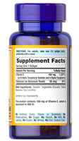 PURITAN'S PRIDE Vitamin E 184mg, 400 IU with Selenium 50mcg, 100 Softgels