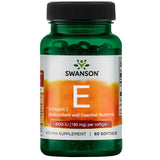 SWANSON Vitamin E 400iu (180mg) 60 Softgel Capsules