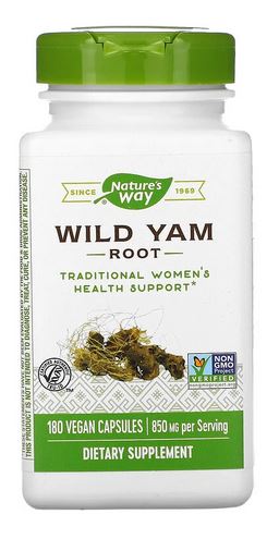 NATURE'S WAY Wild Yam Root, 425mg, 180 VEGAN Capsules