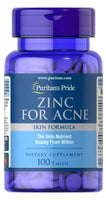 PURITAN'S PRIDE Zinc for Acne 100 TABLETS